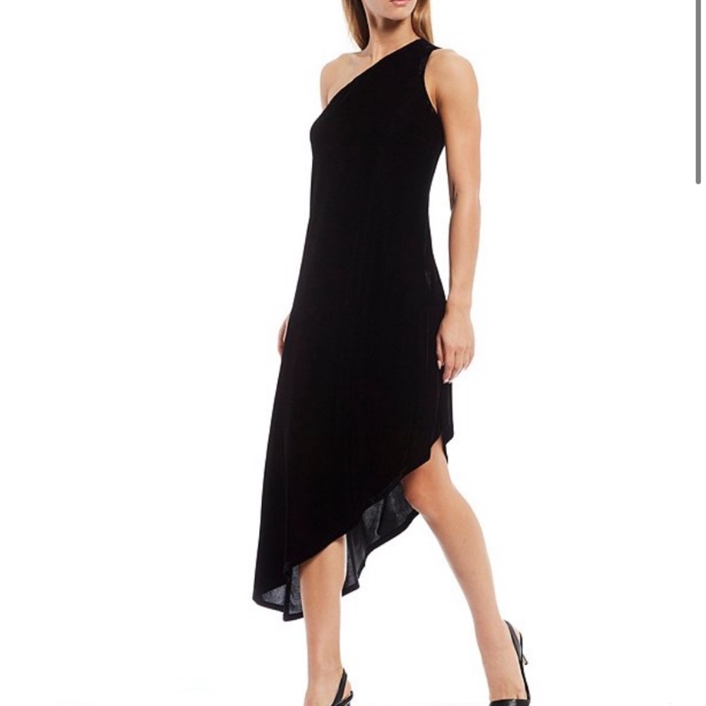 Laundry by Shelli Segal Asymmetrical Midi Dress